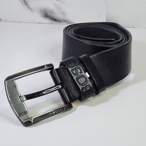 Hugo Boss Leather Belt Black